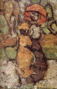 Maurice Prendergast Details of Central Park oil on canvas